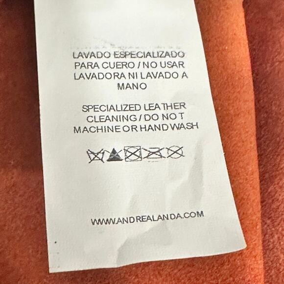 Andrea Landa Brown Boho Chic Cowgirl Handmade Colombian Leather Sleeveless Top - Picture 9 of 10